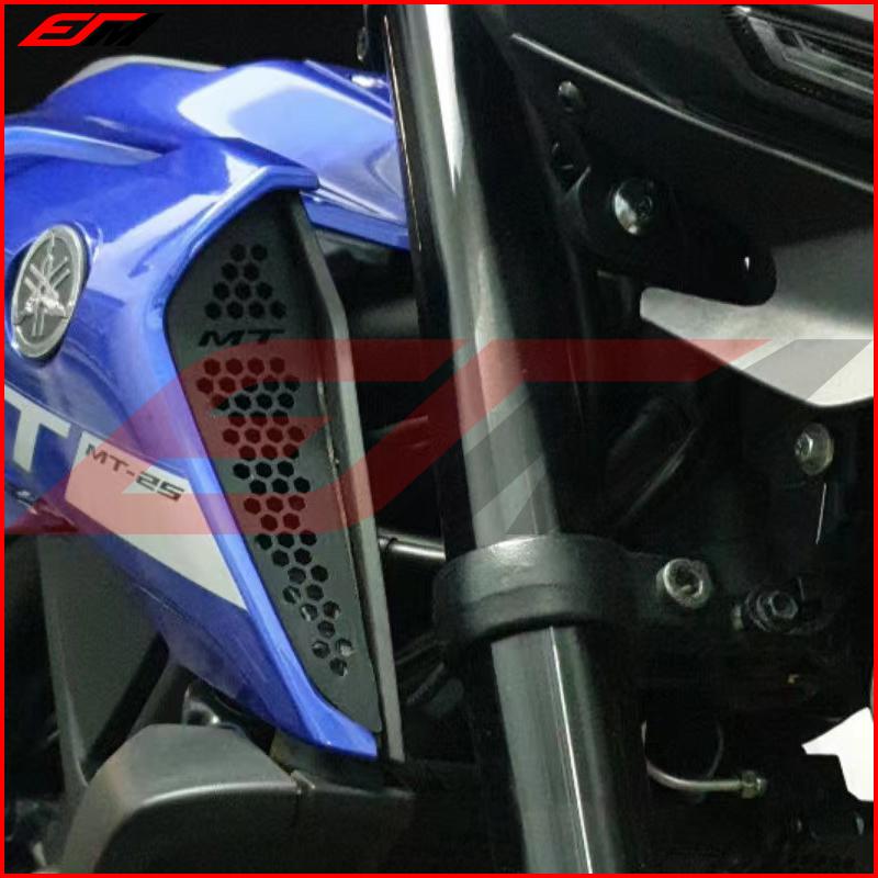 Motorrad Kraftstoff Tank Lufteinlass Mesh Einlass Dekorative Dekorative Schutz Abdeckung Passend Für Yamaha MT25 2022 MT-25 21 MT