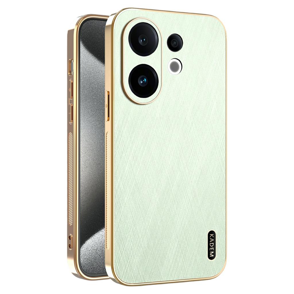 KADEM For vivo S30 5G Case Electroplating Silk Texture PU+TPU Phone Back Cover