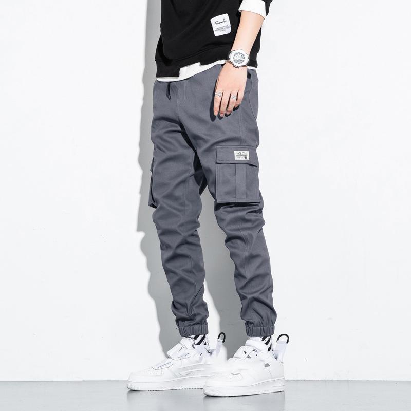 

Брюки большого размера с девятью точками, мужские брюки S серый