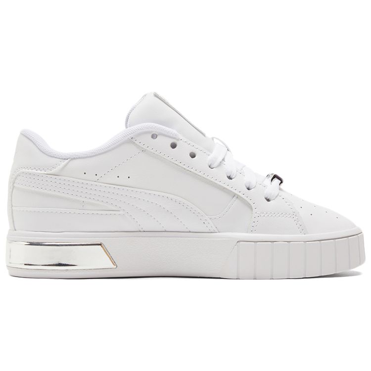 Puma Cali Star Metallic - Bílo-stříbrné dámské tenisky 380219-01