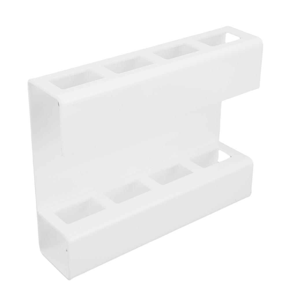 Wall Mount Straw Holder with Adhesive Bottom Drainage Acrylic Cabinet Door Reusable Straw Storage   for Kitchen Tabletop