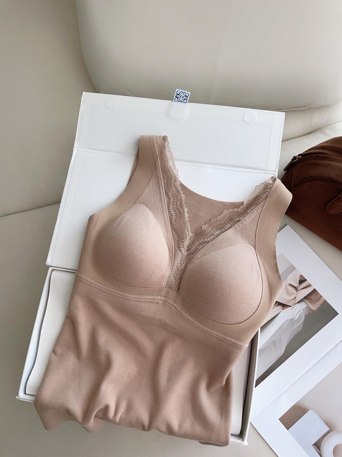Spring’s Here! Women’s Warm Lace V-neck Vest - Cashmere & Lyocell M up to 50 kg