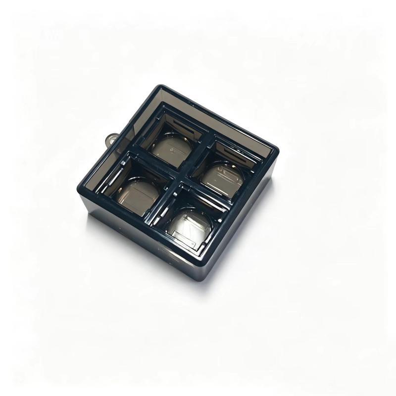 Mechanical Keyboard Keyswitch Tester Base 4-Slot Holder For Key Feel Comparison, Desk Display And Collection Use Keyboard