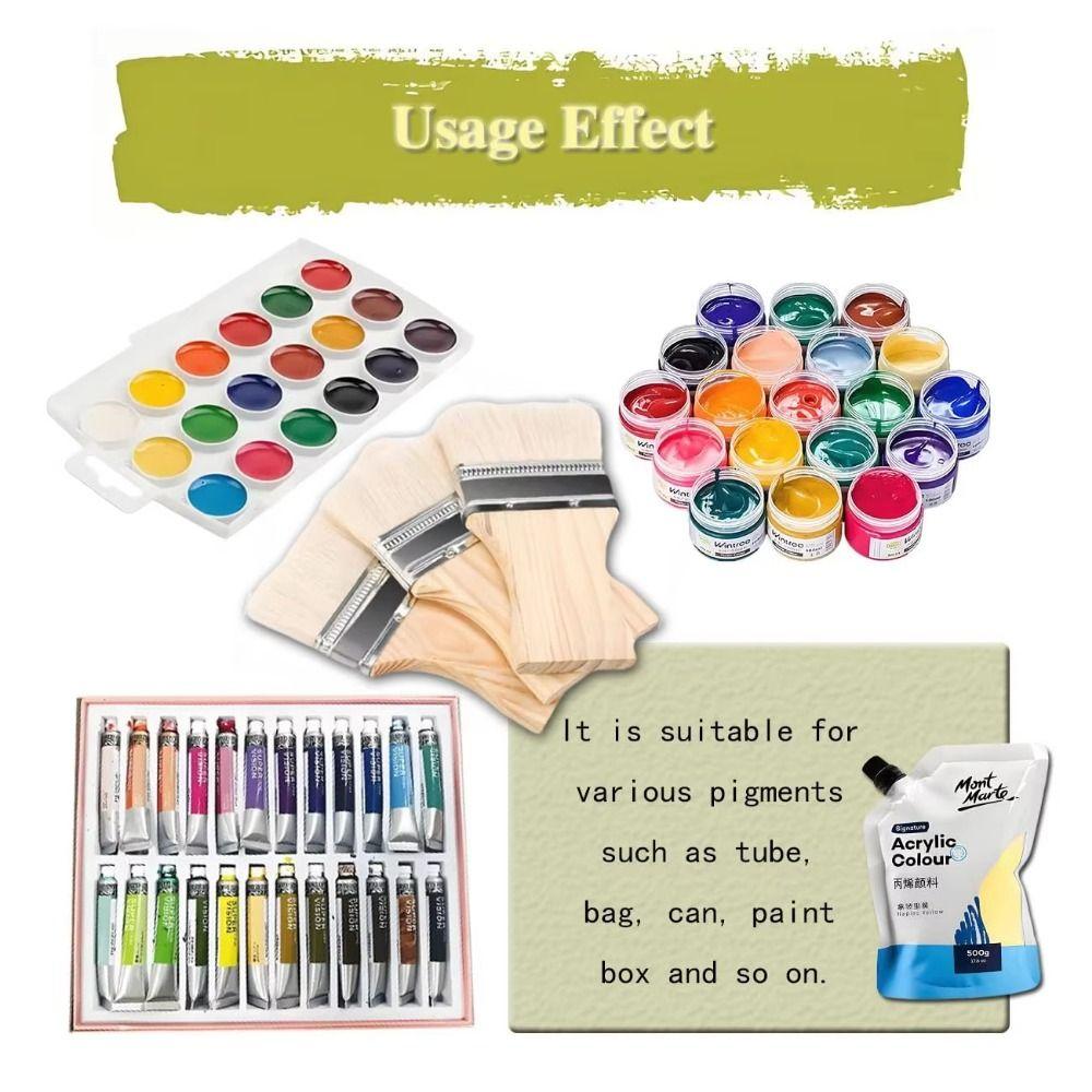 3/4Pcs Multipurpose Paint Brush Set Wooden Handle Artist Painting Brushes  for Furniture