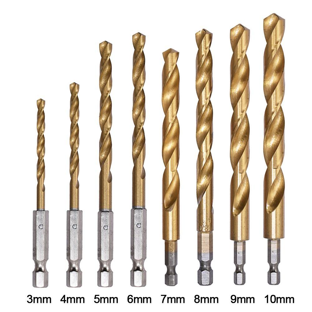 High Hardness 1.5mm-10.0mm Hex Shank Cobalt Twist Drill Drilling Tools Twist Drill Bit Drill Bit