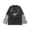 Herretøj Amerikansk street racing trendmærke te vasket gammel falsk to langærmet T-shirt mænd