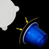 100 Pack Aluminum Foil Pods Covers Coffee Pods Foil Lids Coffee Sealers Coffee Pods Stickers Aluminum Foil Cover Set