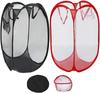 2Pcs Portable Dirty Laundry Basket Foldable Dirty Laundry Basket for Bedroom Kids Room College Dormitory and Travel