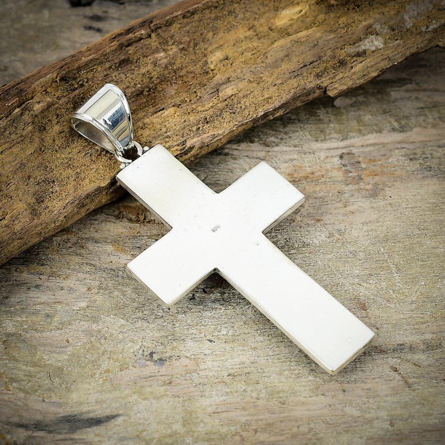 Red Jade Gemstone Handmade 925 Sterling Silver Jewelry Pendant 3.15" M-200