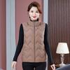 Winter new down cotton vest mother large size stand-up collar cotton vest middle old woman warm top vest