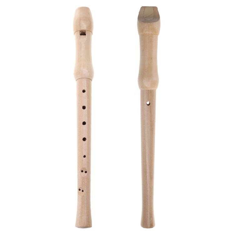 German Style C Key 8 Hole Wooden Descant Recorder Adults Beginners with Handbag