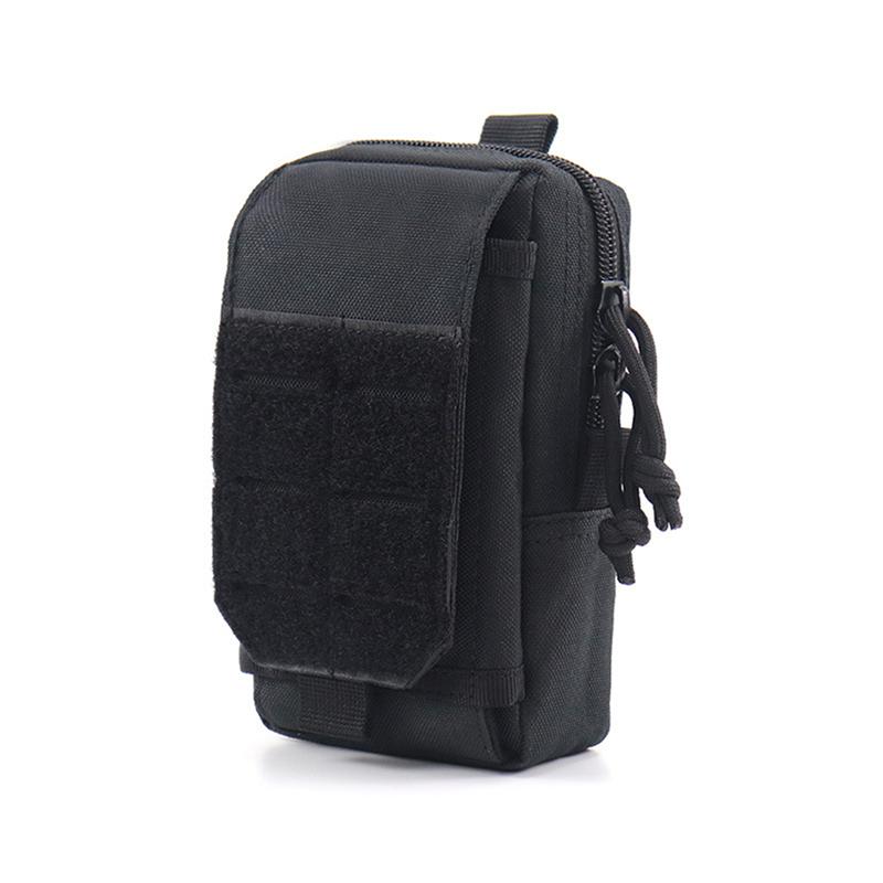 Men Tactical Molle Pouch Belt Waist Pack Bag Small Pocket Military Waist Pack Running Pouch Travel Camping Bags Soft Back Bolsa