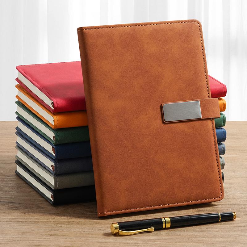 A5 Business Notebook Gift Set: Custom Leather-Feel Buckle Style Diary