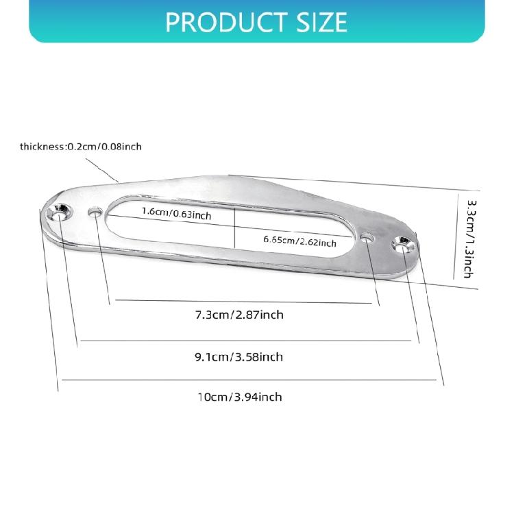 Einzelspulen-Metall-Humbucker-Tonabnehmerring Schutz-Dekorativer Metallrahmen für E-Gitarrenhals Verhindert Schäden