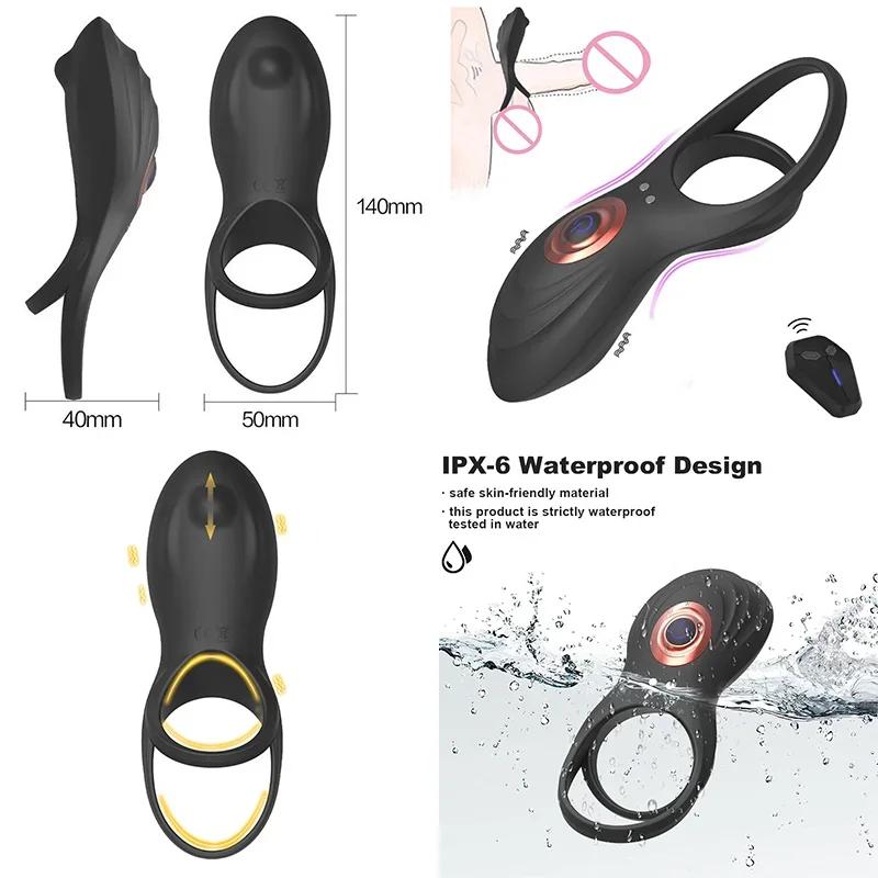 Pocket Pusssy Rings For Man Vibrating Magic Wand Sleeve For Penis Simulators Men Sexy Tools Ass Plug Adult Products God Toys