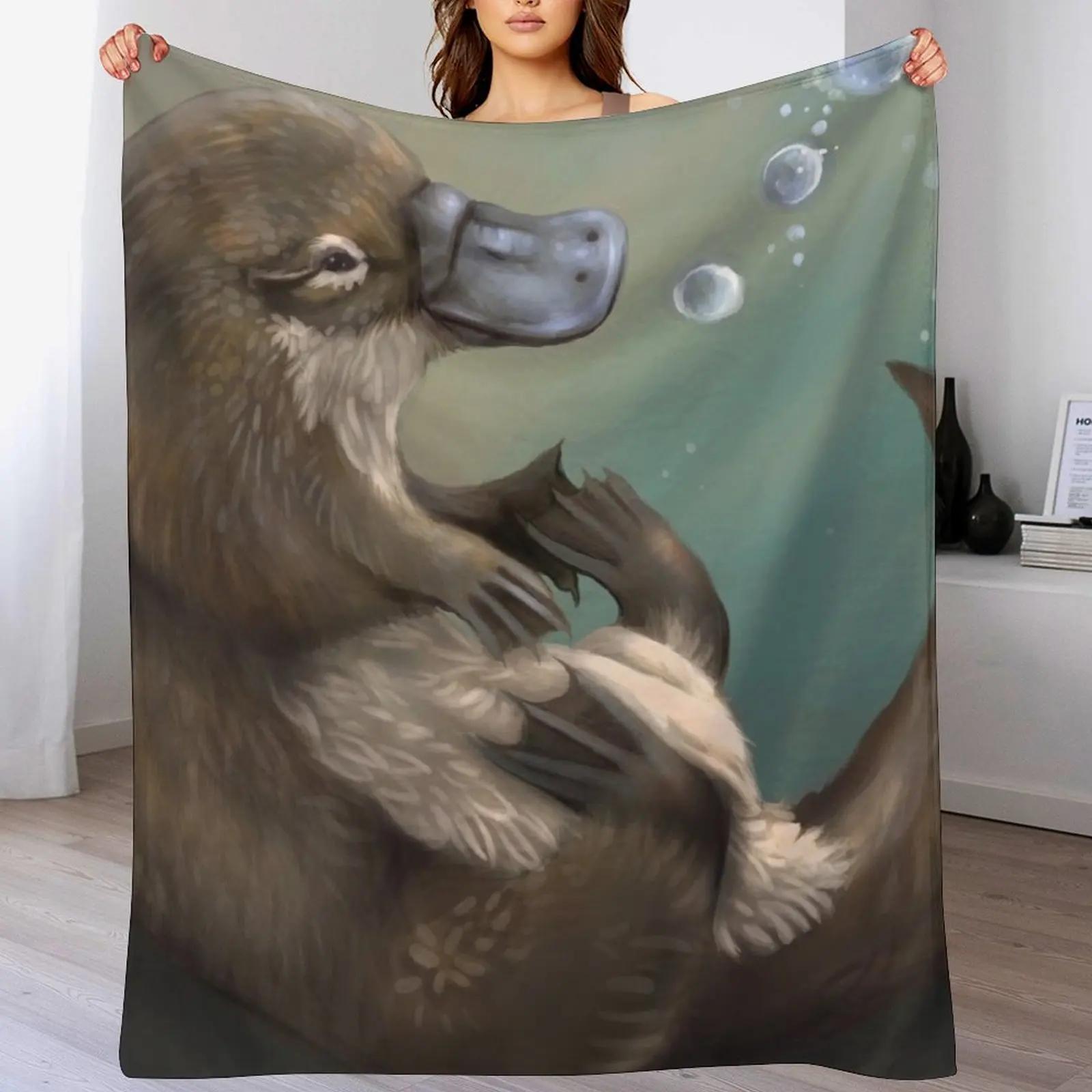 

platypus Throw Blanket Spring Fall Cozy Throw Blanket for Couch 102x76cm(40x30in)