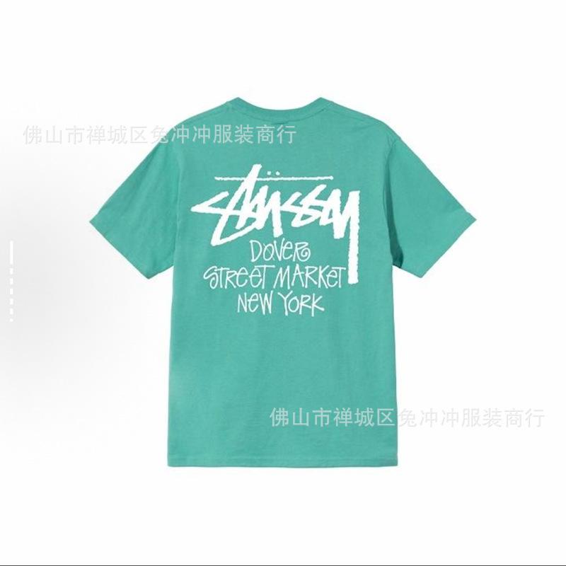 2025 new STU three standards complete spring and summer new tide brand classic cruise printed letters men and women with the same short sleeves