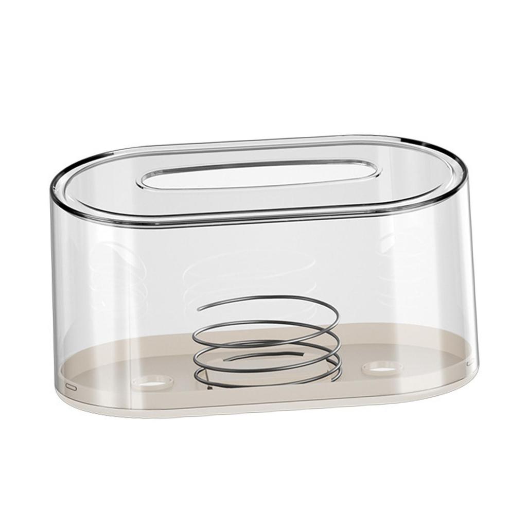 Tissue Storage Box with Spring Modern Modern Toilet Paper Rack Napkin Storage Box for Table Restroom Hotel Car Kitchen Counter