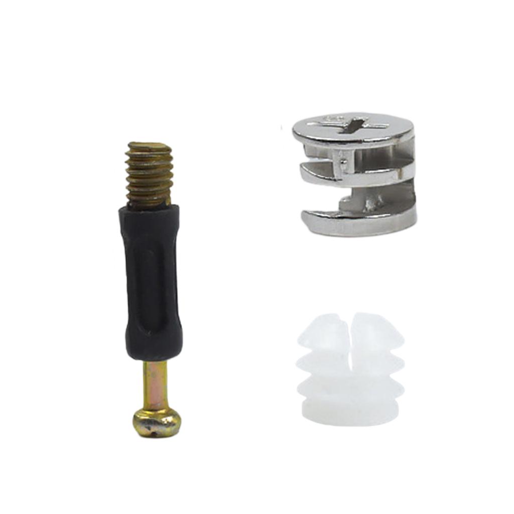 20Pcs Furniture Connector Cabinet Wheel Nut Connection Desk Link Fixer Eccentric Wheel Bolt Nut Fastening System