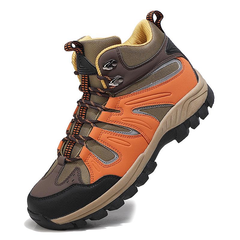 Mode Neu Hohe Qualität Herren High Top Wasserdicht Rutschfest Wanderschuhe Schnürschuhe Herren Klettern Trekking Sneaker 2024