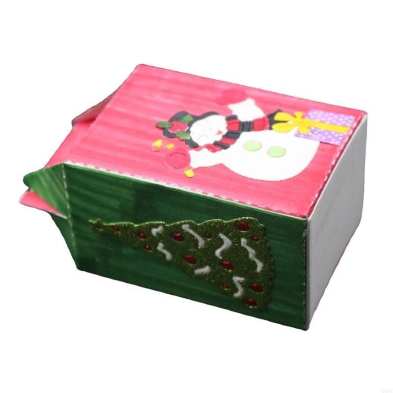 Christmas Snowman Box Metal Cutting Dies Stencil DIY Scrapbooking Album Paper Card Template Mold Embossing Decor X3UC
