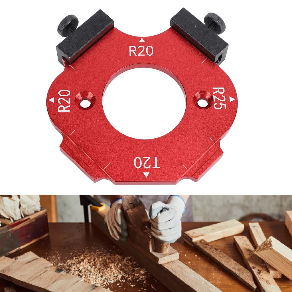 Șablon Jig de Colț Aliaj de Aluminiu R20 T20 R25 Jig Rază Colț Masă Router pentru Proiecte de Prelucrare a Lemnului
