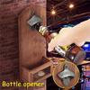 Counter Beer Bottle Opener Wooden Wall Mounted Bottle Opener Creativity Beer Glass Bottle Opener Household Kitchen Bar Tools