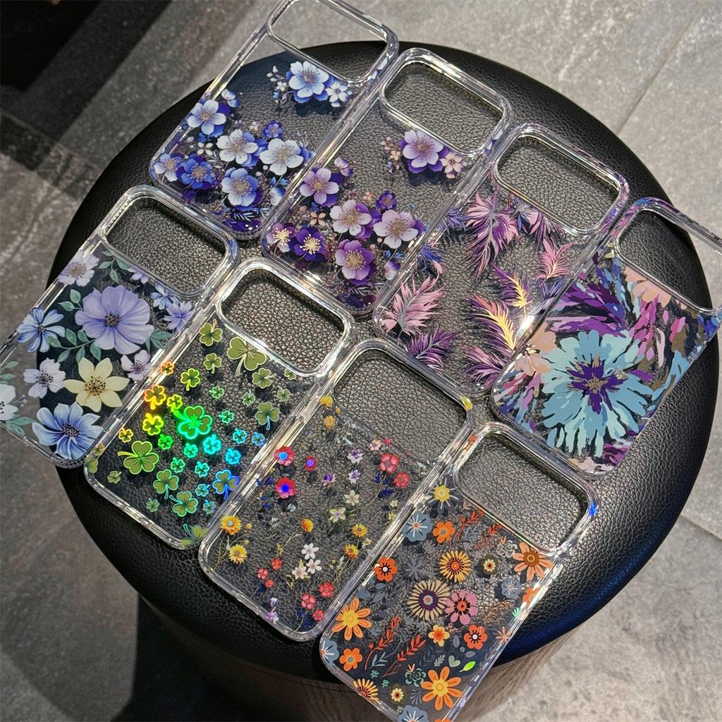 Yuese Garden for IPhone 16E Phone Case for Apple 15promax High Transparency Creative Anti Drop 14 Protective Cover