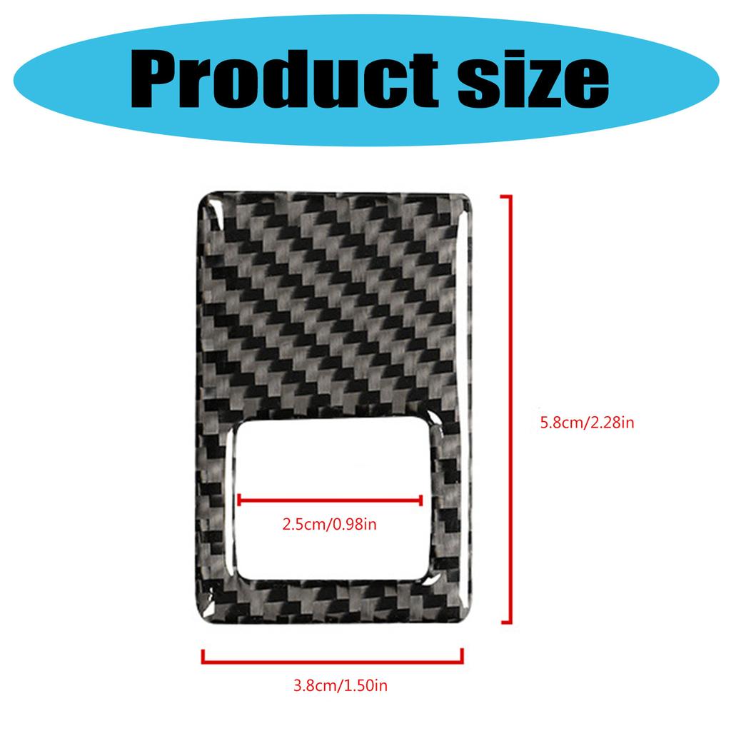 High Durability Carbon Fiber Warning Light Cover Sticker Area Stickers Suitable for Golf 7 Personalizing Interior Design