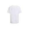 Under Armour Letter Logo Print Round Neck Pullover Short Sleeve T-Shirt Women Tops White 1387193-100
