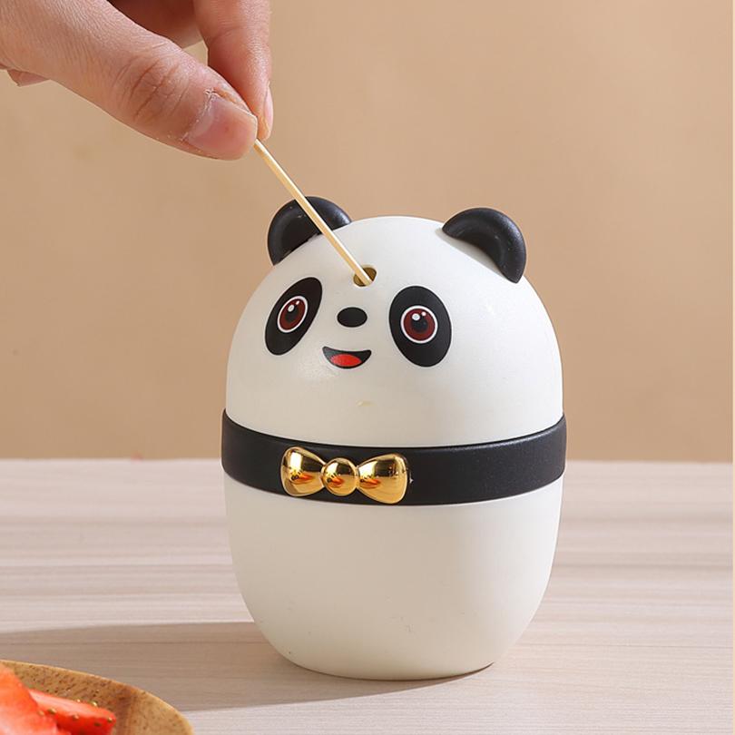 Creative Bamboo Toothpick Automatic Pop-up Toothpick Dispenser Portable Toothpick Holder Storage Organizer Home Tool Living Room