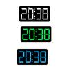 Digital Clock, 10.5" Digital Wall Clock, LED Screen Temperature Humidity Display Alarm Clock With Remote Control, Desk Alarm Clock