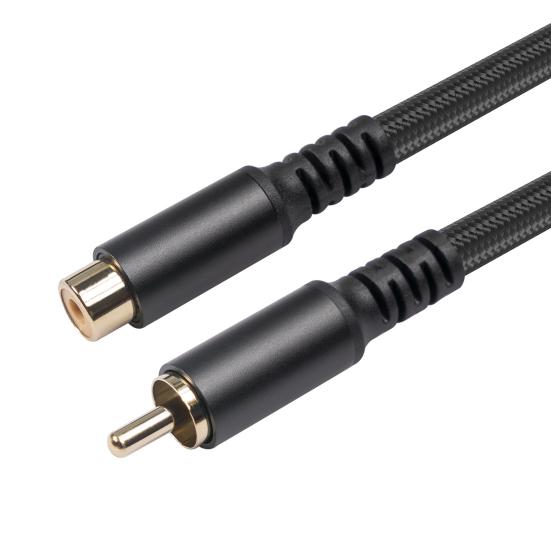 AV Extension Cable Stable Lossless Transmission High Fidelity Plug Play RCA Male to