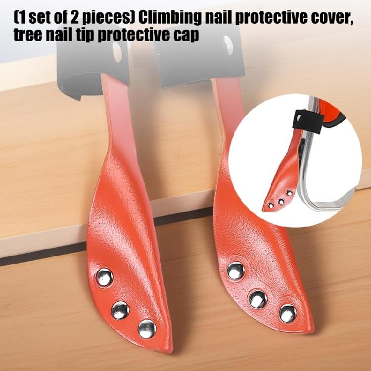 2Pcs Climbing Spikes Cover Tree Spikes Protections Cover Soft Climbing Splke Caps Guard for Professional Climbers