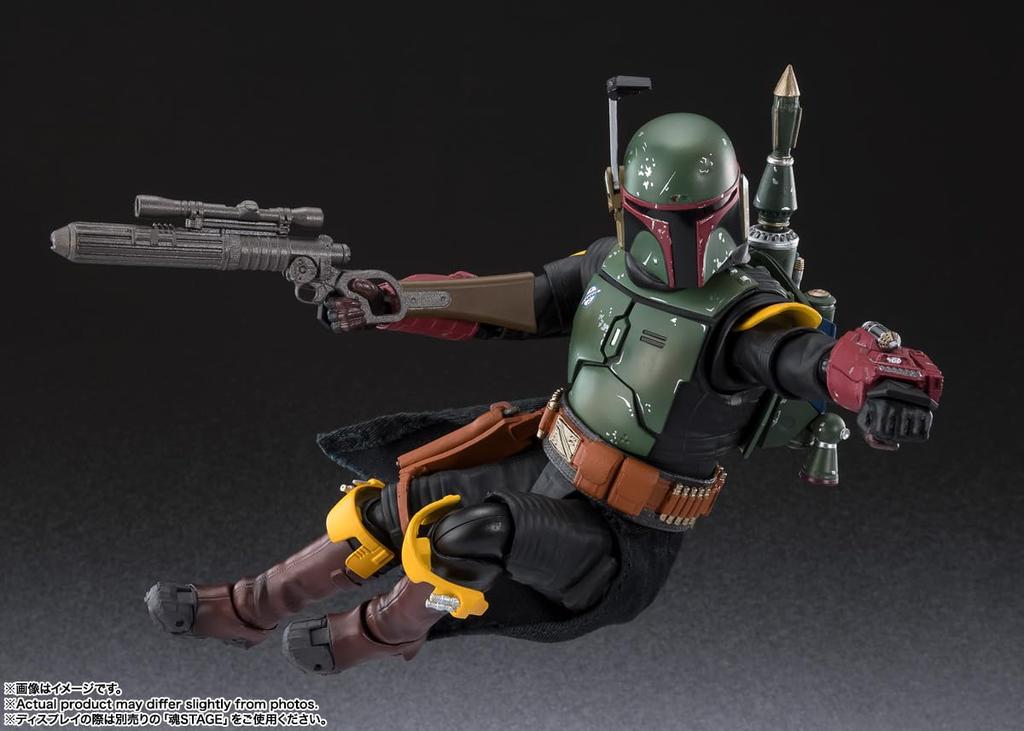 TAMASHII NATIONS Boba Fett The Book of Boba 155mm PVC ABS Fabric Painted Articulated Figure S.H.Figuarts -Classic Ver.- (STAR WARS Fett) Approx. & &