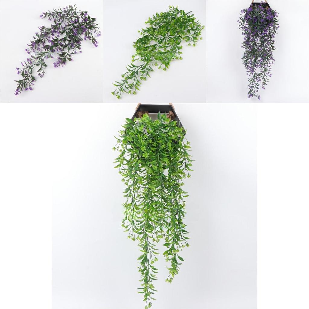 Chlorophytum Comosum Roślina do Montażu na Ścianę z Realistycznymi Sztucznymi Liśćmi do Dekoracji Wnętrz