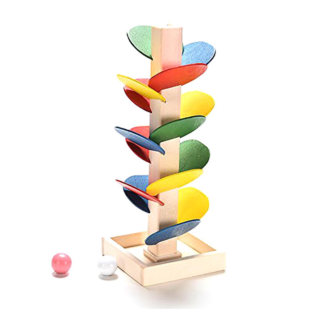 Wooden Tree Puzzle Marble   Educational Puzzle Toy Run Track Game Children Toys Gifts
