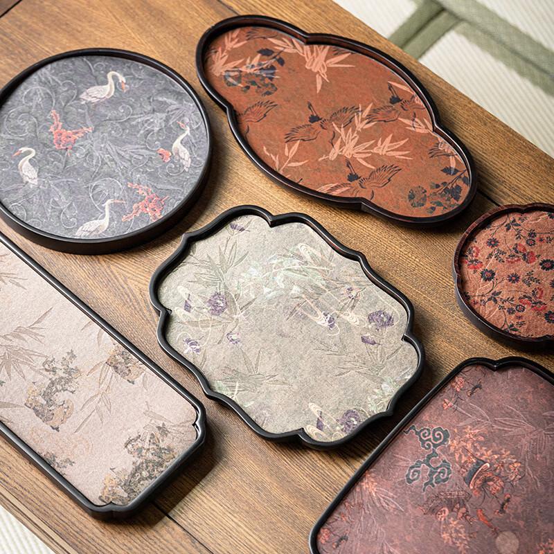 Retro Zen Bamboo Tea Tray