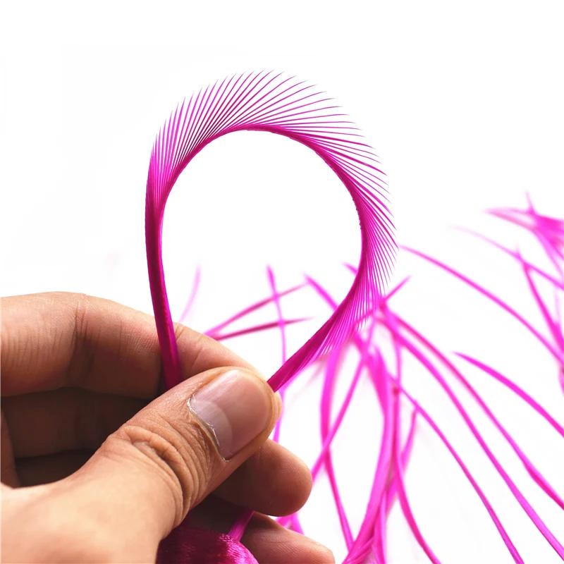 Feather1Meters Pruning Goose Feathers Trim Tassel Fringe Ribbon Tape 6-8" Pheasant Feather for Crafts Costume Sewing Trimmings Carnival