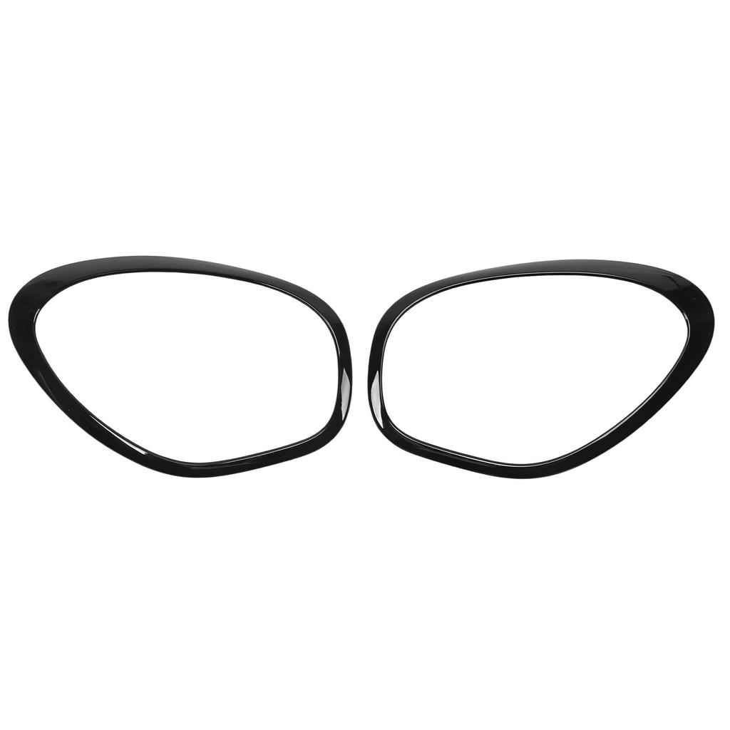 2pcs Gloss Black Headlight Ring Trim Left Right 51139801573 Replacement for Cooper R60 Countryman