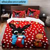 3PCS Bunny's Cozy Hug 3pcs Bedding,Including 3PCS Duvet Cover And 2pcs Pillowcases Perfect for Christmas,Ideal for Bedroom, Dormitory