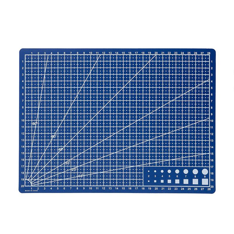 

A4 1.4mm PVC Cutting Mat Single Side for Patchwork Sewing Workbench Knife Engraving Leather Cutting Board Patchwork Cut Pad A4