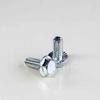 US Class 2 External Hex Flange Bolt with Tooth Washer, Blue-White Zinc-Plated Carbon Steel, Anti-Loosening.