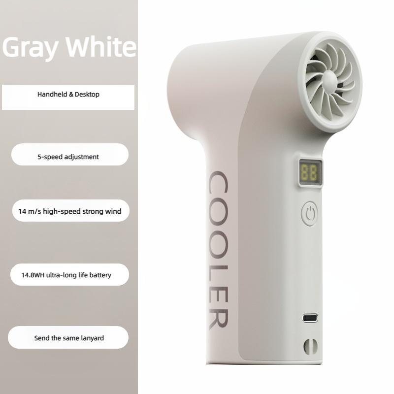 

Портативный ручной маленький вентилятор ABS Легкий Милый внешний вид USB Перезаряжаемый Летний Для Охлаждения В Пути Портативный Мини Карманный Вентилятор серый