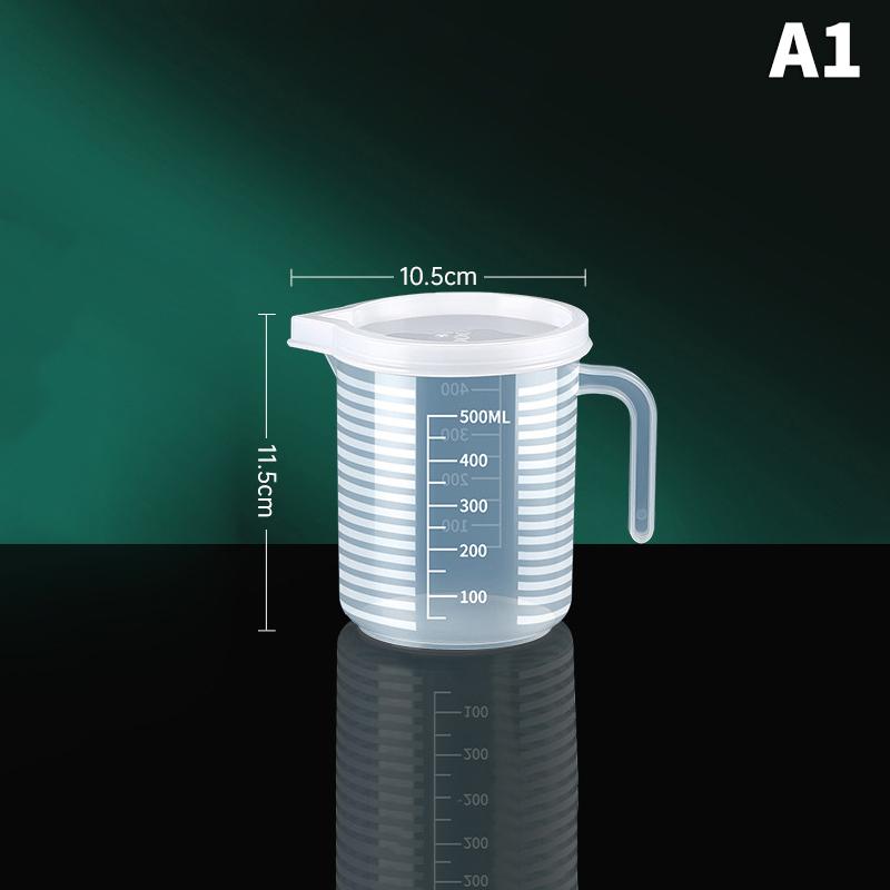 Scale Measuring Cup With Lid Milk Tea Shop Specific Measuring Bucket Large Capacity Scale Transparent Cup Kitchen Baking Supplie