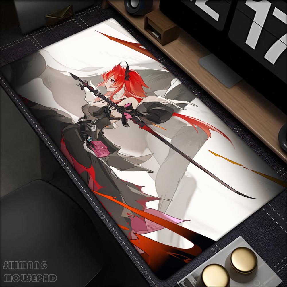 Spiel Arknights Endfield Laevatain Mauspads Anti-Rutsch Gummikante Verriegelt Verdickt Laptop Gaming Schreibtischmatte