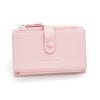 Credit Card Holder Bag Soft Women Short Wallet Pu Leather Wallet Wear Resistant Zipper Coin Purse For Gifts For Women Handbag