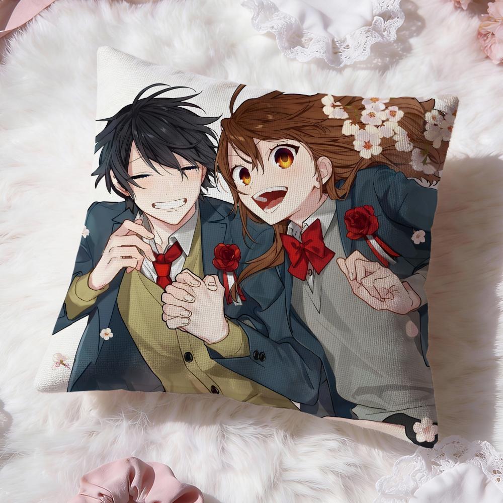 Anime cartoon H-Horimiya Cushion Cover Premium Comfort Reversible Pillow Cove -Two in One Design for Any Room & Car Interior