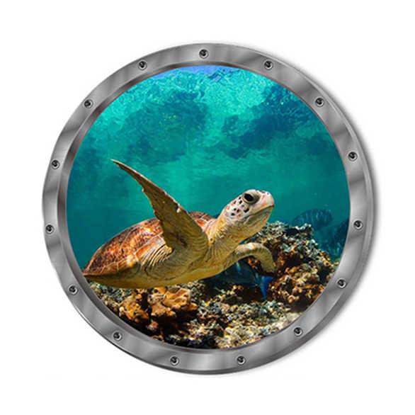 Creative Waterproof Dolphin Tortoise Sticker Wall Sticker Washing Machine Sticker Bathroom Sticker