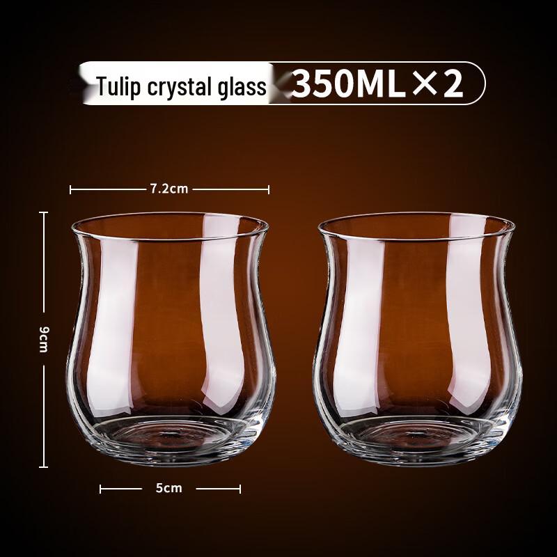 ZISIZ Crystal Glass Coffee Cup Set